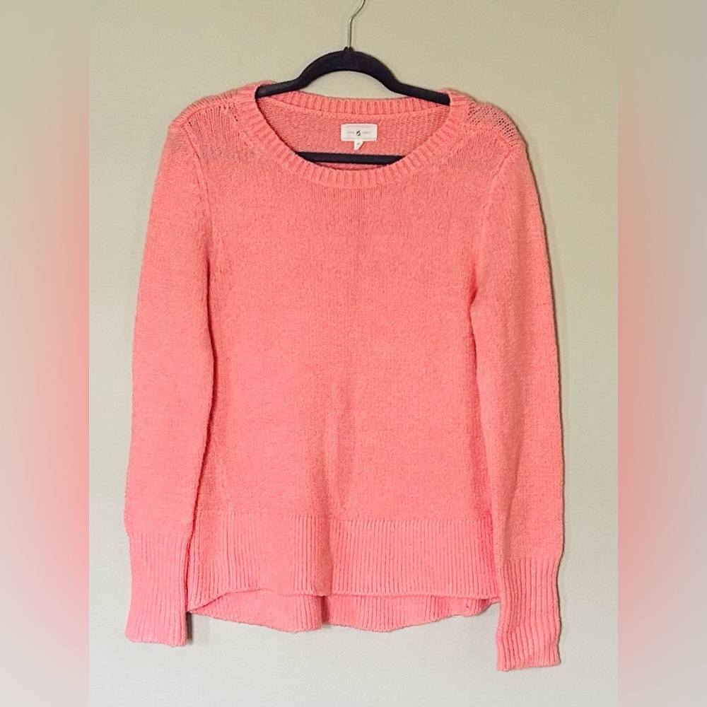 Lou & Grey Fuzzy Coral Scoopneck Sweater